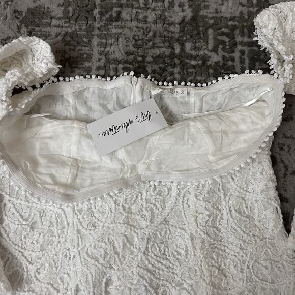 12th Tribe Lilliana Off Shoulder Lace Dress Women’s Size Large - Picture 9 of 15